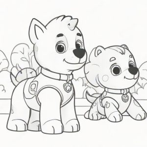 Paw Patrol dogs coloring pages